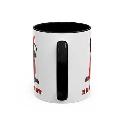Is it Halloween yet? White Accent Mug by CreepyCrafts.boo