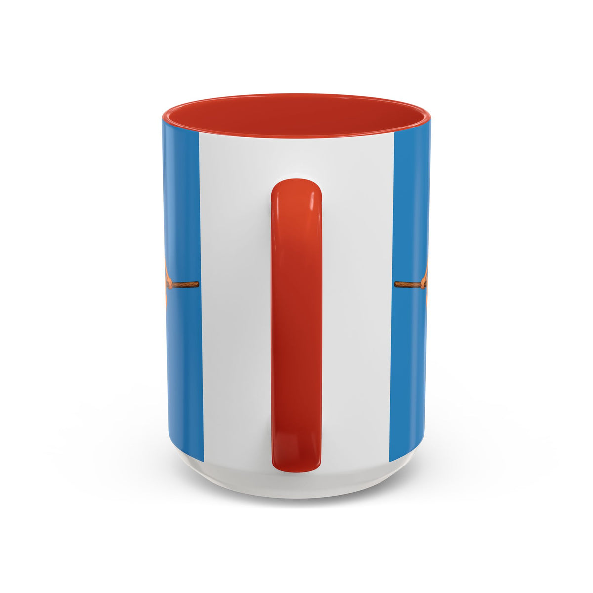 Hazel Hex Blue Accent Mug by CreepyCrafts.boo