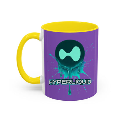 HYPE Drip Light Purple Accent Mug by cypherpunkgear.com