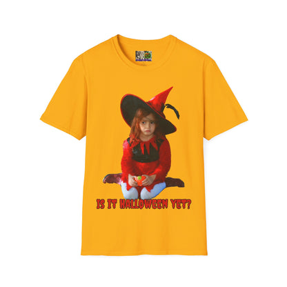Is it Halloween yet? Light colors Unisex T-Shirt by CreepyCrafts.boo