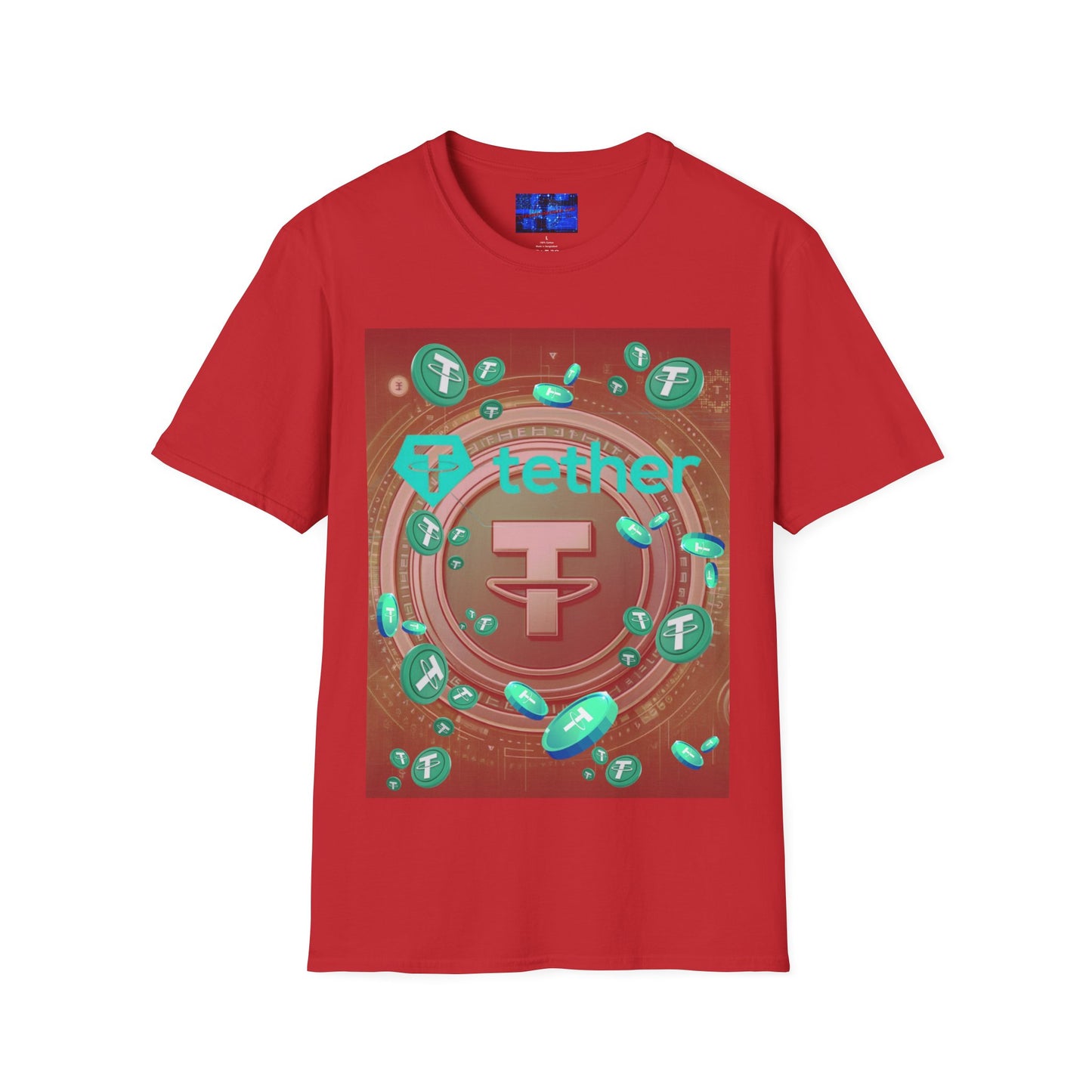 Tether Light colors Unisex T-Shirt by cypherpunkgear.com