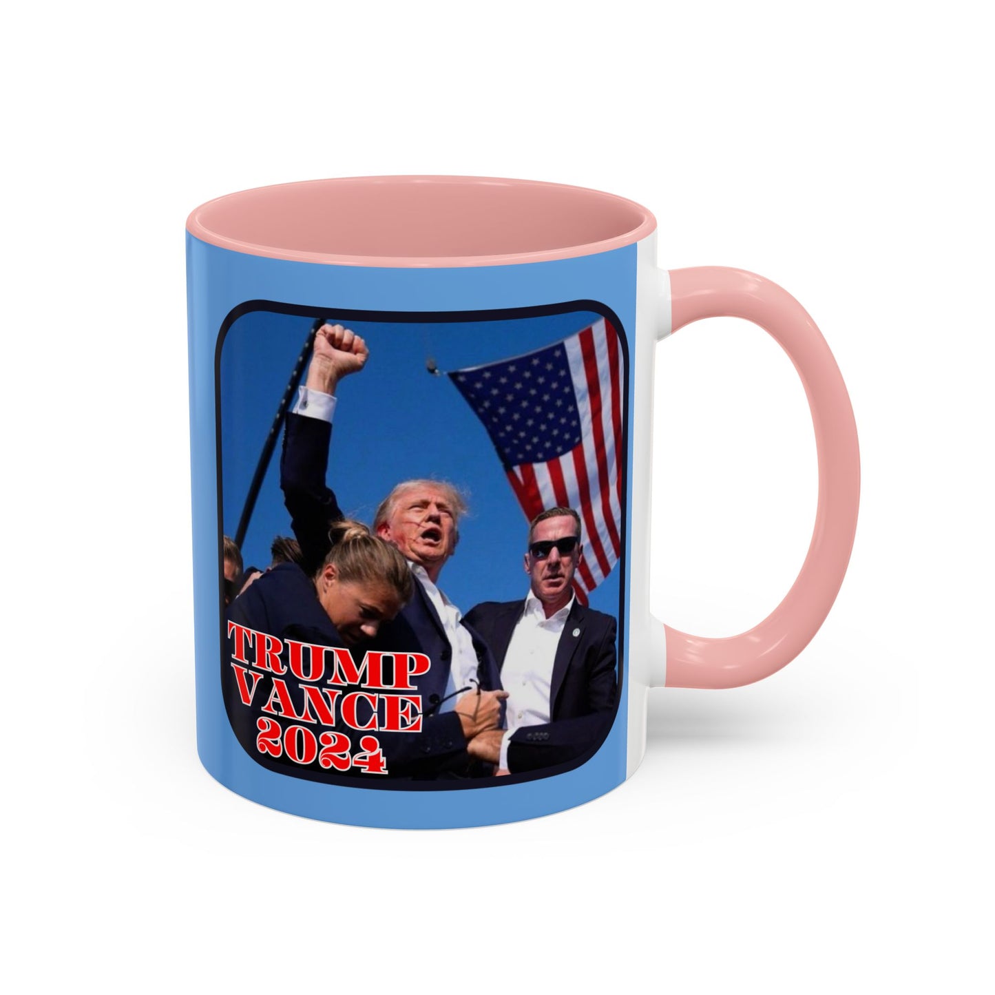 Trump and Vance 2024 Accent Mug by cypherpunkgear