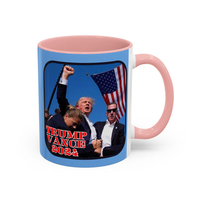 Trump and Vance 2024 Accent Mug by cypherpunkgear