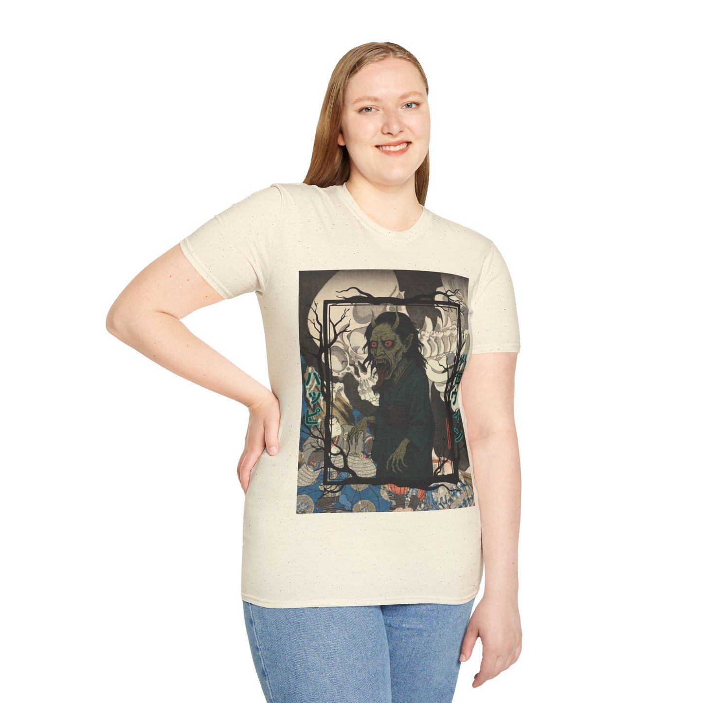 Yōkai Happy Halloween Light colors Unisex T-Shirt by CreepyCrafts.boo