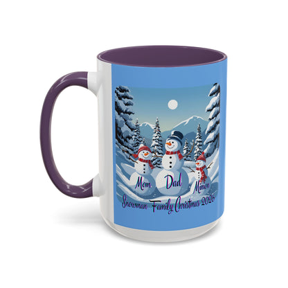 Snowman Family of 3 Accent Mug by cypherpunkgear.com