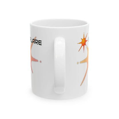 Solflare White Mug by cypherpunkgear