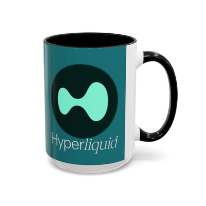Hyperliquid White font Hyperliquid Accent Mug by cypherpunkgear.com