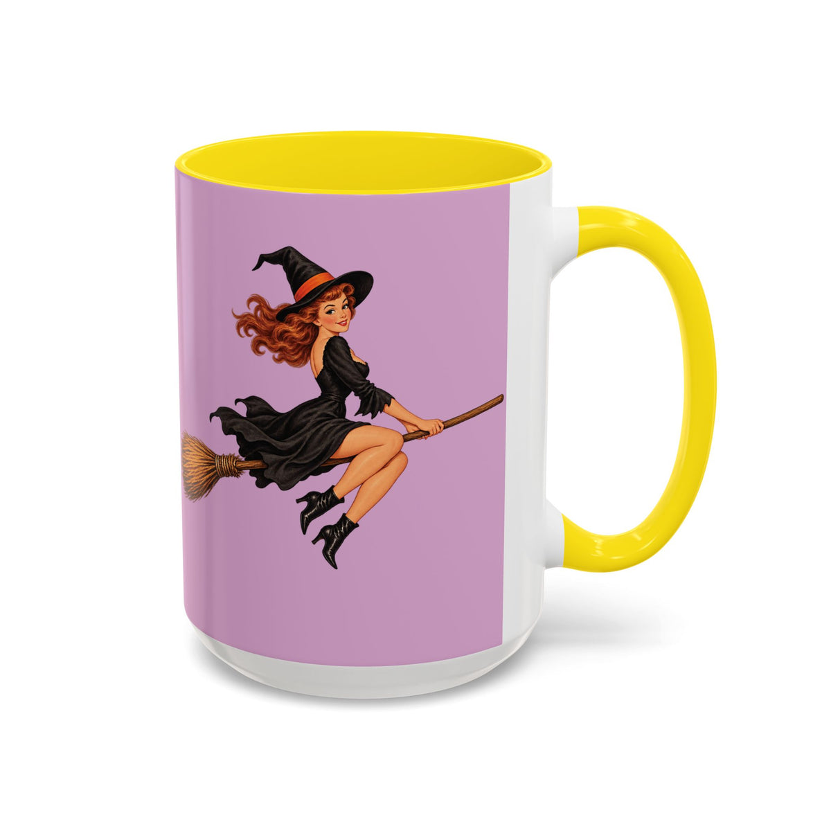 Hazel Hex Pink Accent Mug by CreepyCrafts.boo