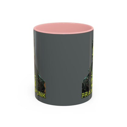 Frankenpunk Grey Accent Mug by CreepyCrafts.boo