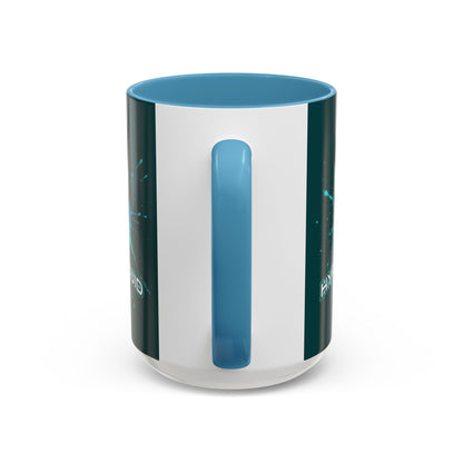 HYPE Drip Dark Hyperliquid Accent Mug by cypherpunkgear.com