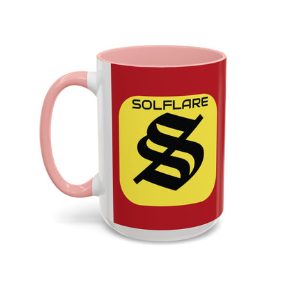 SolflareLogo Red Accent Mug by cypherpunkgear.com