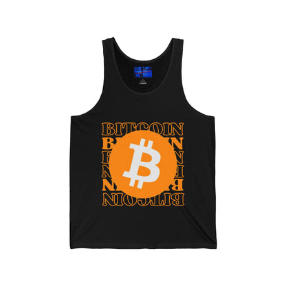 Bitcoin Bitcoin Bitcoin (BTC) Unisex Jersey Tank Top by cypherpunkgear.com