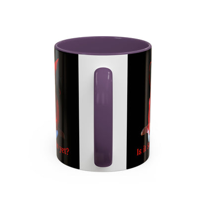 Is it Samhain yet? Black Accent Mug by CreepyCrafts.boo
