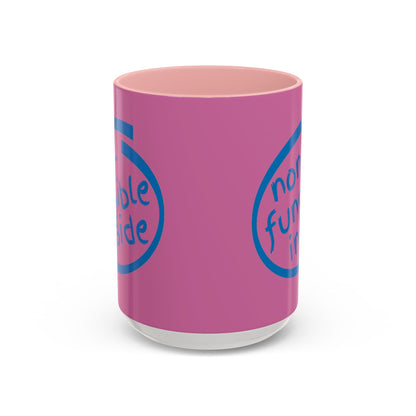 Non-Fungible Inside Pink Accent Mug by cypherpunkgear.com