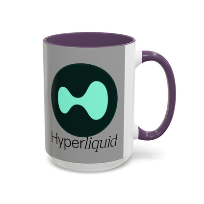 Hyperliquid Black font Grey Accent Mug by cypherpunkgear.com