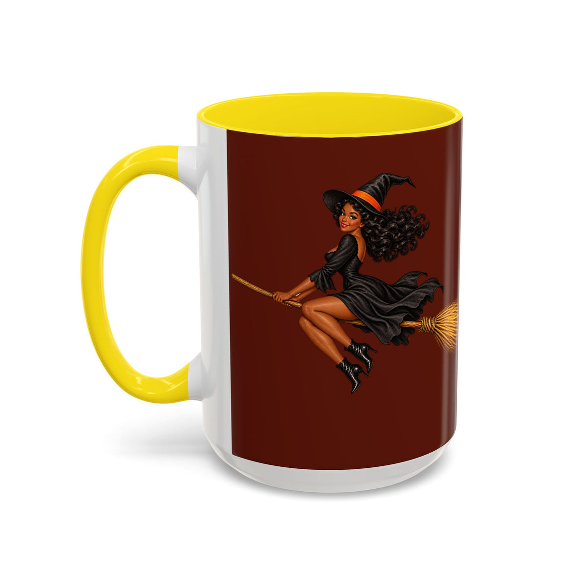 Velvet Vex Brown Accent Mug by CreepyCrafts.boo