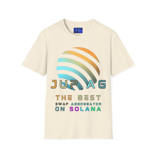 Jupiter (JUP) the best aggregator on Solana Light colors Unisex T-Shirt by cypherpunkgear.com