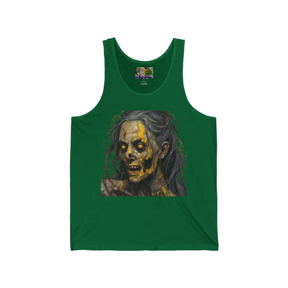 Rose Rottingham Has Risen Unisex Jersey Tank Top by CreepyCrafts.boo