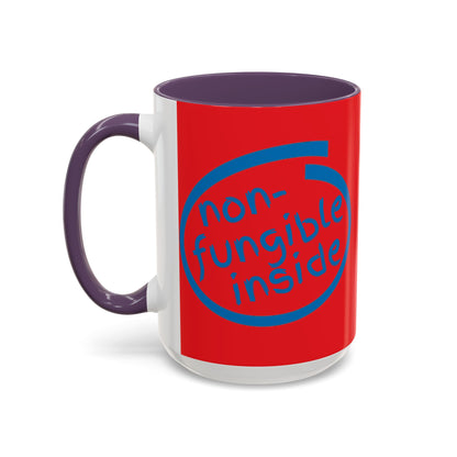 Non-Fungible Inside Red Accent Mug by cypherpunkgear.com