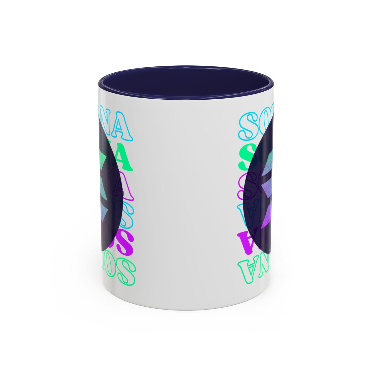 Solana, Solana, Solana (SOL) Accent Mug by cypherpunkgear.com