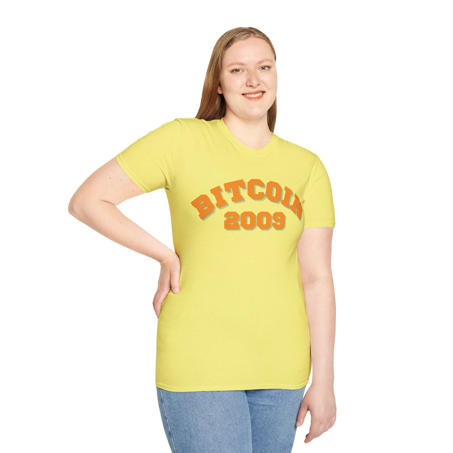 Bitcoin 2009 Light colors Unisex T-Shirt by cypherpunkgear.com