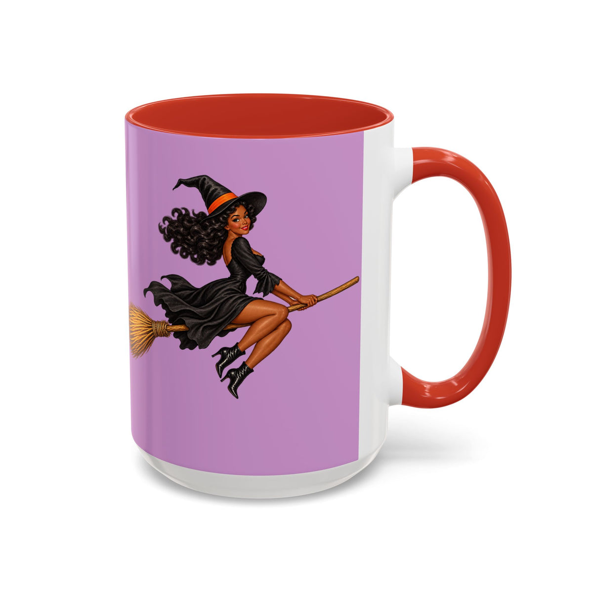 Velvet Vex Pink Accent Mug by CreepyCrafts.boo