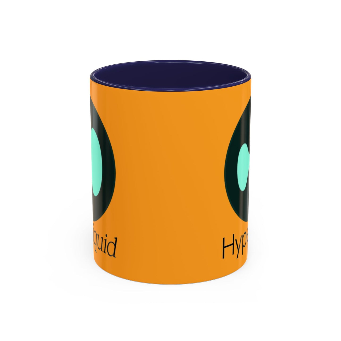 Hyperliquid Black font Orange Accent Mug by cypherpunkgear.com
