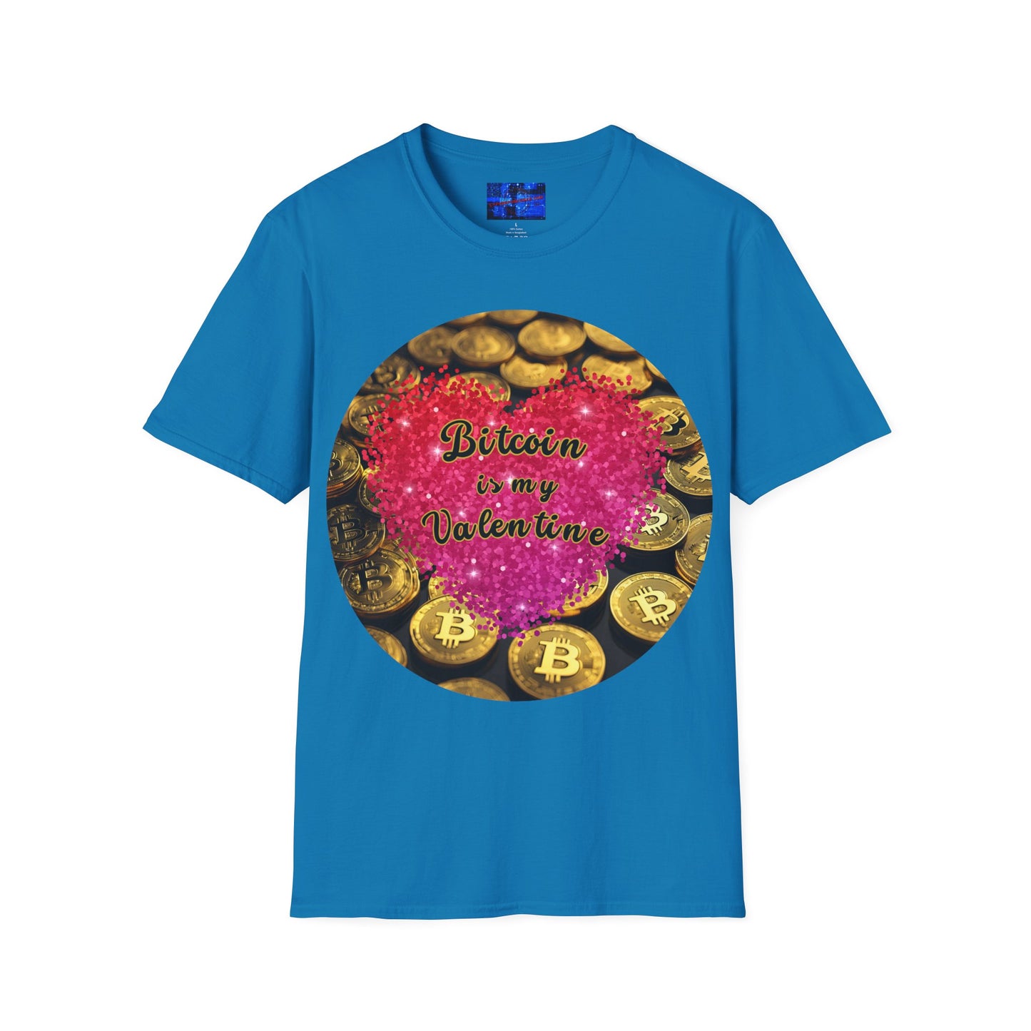 Bitcoin is My Valentine Dark colors Unisex T-Shirt by cypherpunkgear.com