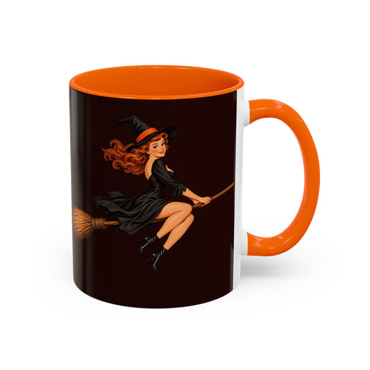 Hazel Hex Brown Accent Mug by CreepyCrafts.boo