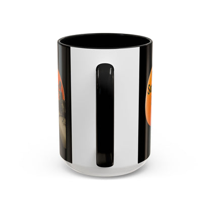Is It Samhain Yet? Skeleton's Giant Pumpkin Black Accent Mug by CreepyCrafts.boo