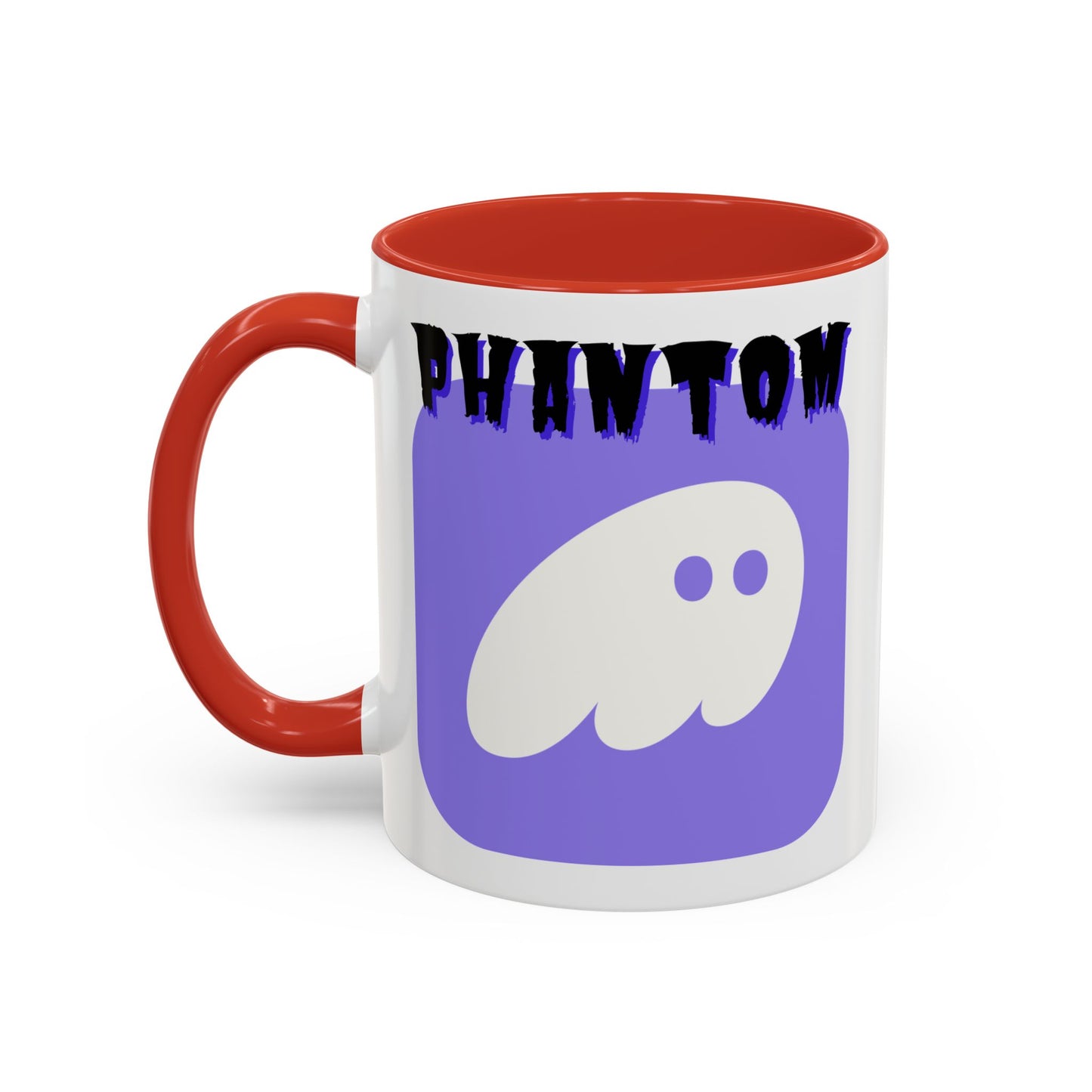 Phantom Hot Wallet White Accent Mug by cypherpunkgear.com