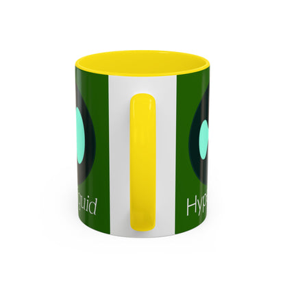 Hyperliquid White font Green Accent Mug by cypherpunkgear.com