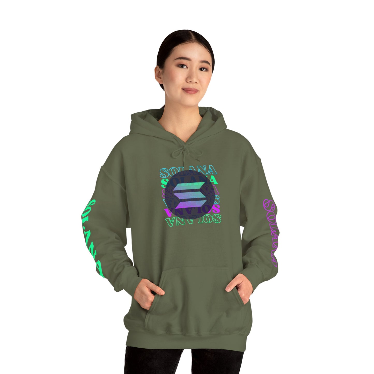 ¡Libertad Solana por cypherpunkgear! Sudadera con capucha unisex Heavy Blend™