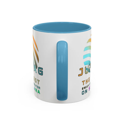 Jupiter (JUP) the best aggregator on Solana Accent Mug by cypherpunkgear