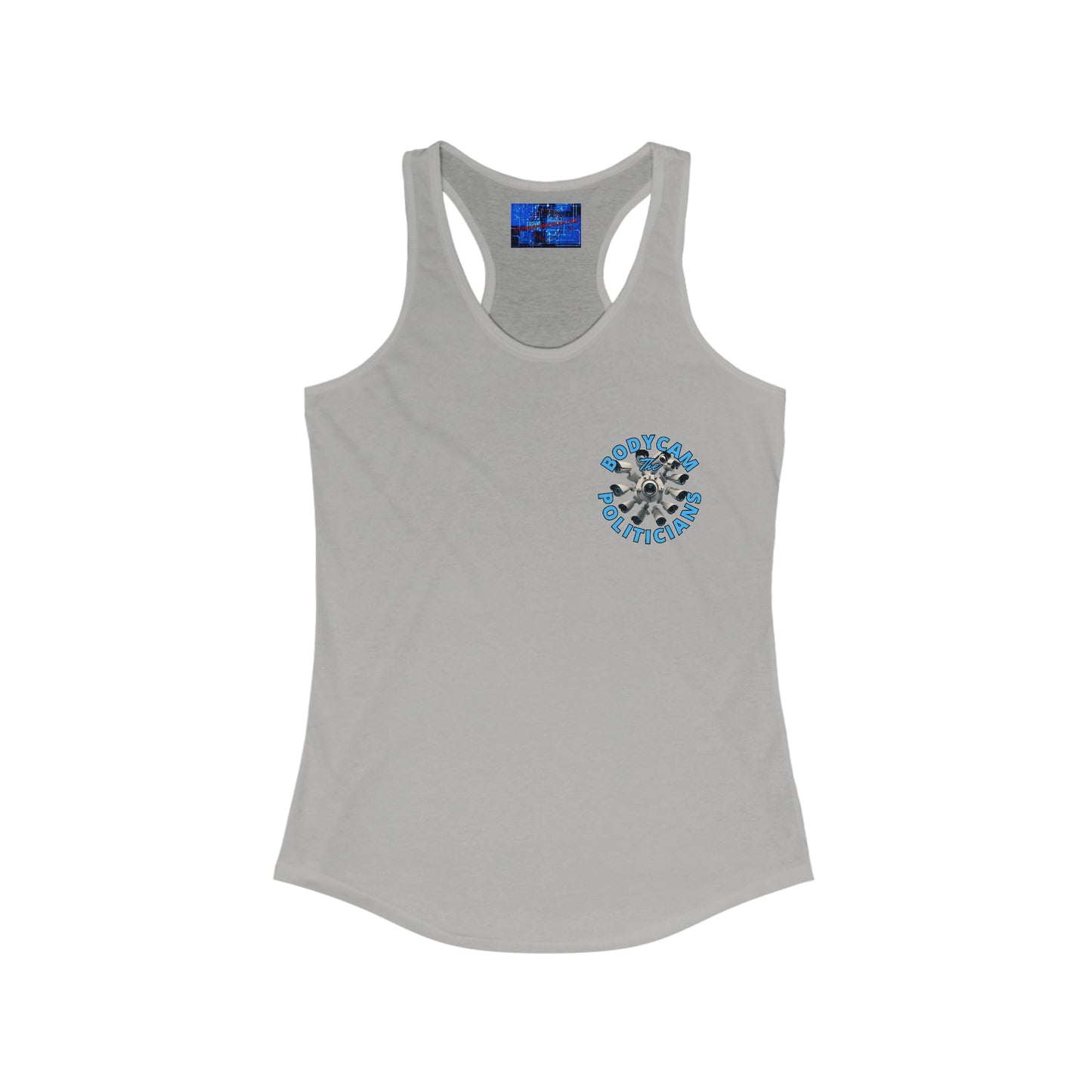 2-sided Bodycam the Politicians Cameras Women's Racerback Tank Top by cypherpunkgear