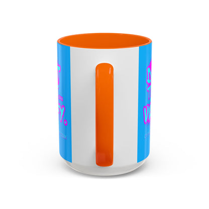 Don't Trust...Verify. Light Blue Accent Mug by cypherpunkgear.com