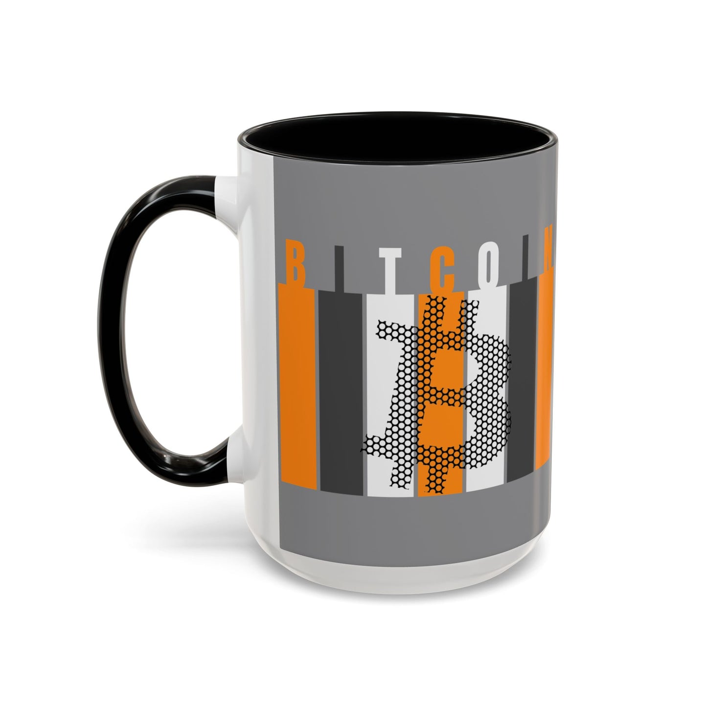 Bitcoin (BTC) Freedom Accent Mug by cypherpunkgear.com