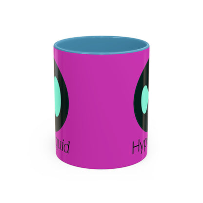 Hyperliquid Black font Pink Accent Mug by cypherpunkgear.com