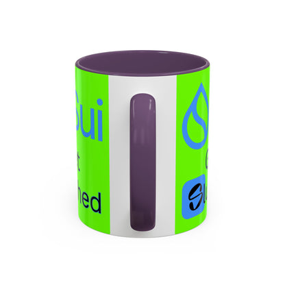 Sui: Get Slushed Green Accent Mug by cypherpunkgear.com