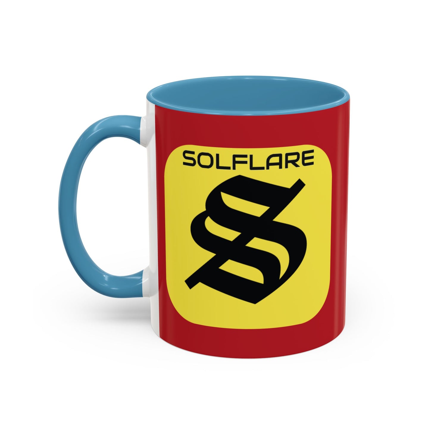 SolflareLogo Red Accent Mug by cypherpunkgear.com