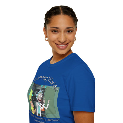 Peace Among Worlds! Dark colors Unisex T-Shirt by cypherpunkgear.com