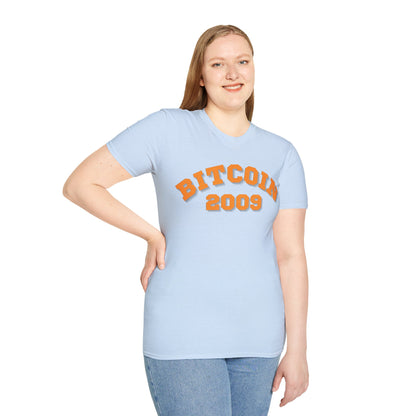 Bitcoin 2009 Light colors Unisex T-Shirt by cypherpunkgear.com
