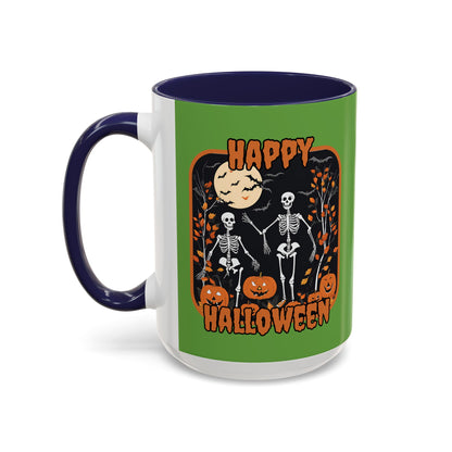 Spooktacular Skeletons of Halloween Accent Mug by CreepyCrafts.boo