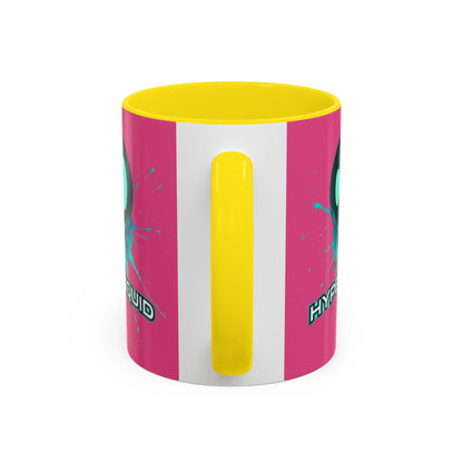 HYPE Drip Pink Accent Mug by cypherpunkgear.com