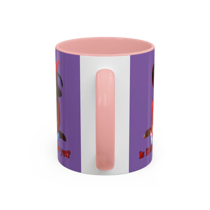 Is it Samhain yet? Light Purple Accent Mug by CreepyCrafts.boo