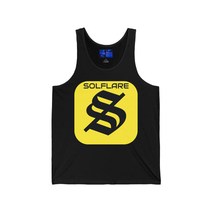 SolflareLogo Unisex Jersey Tank Top by cypherpunkgear.com
