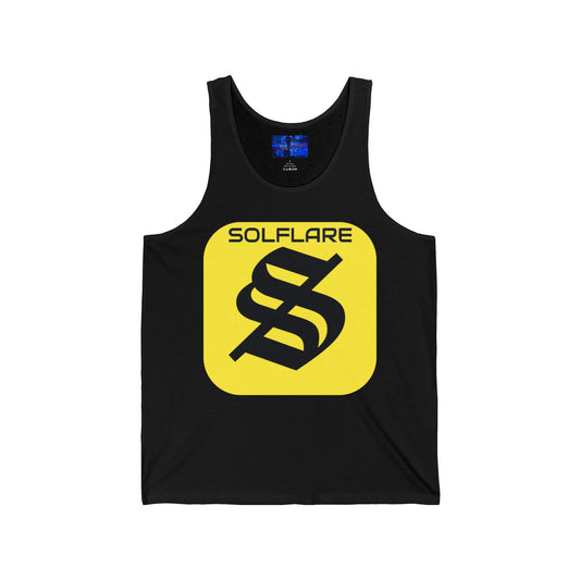 SolflareLogo Unisex Jersey Tank Top by cypherpunkgear.com