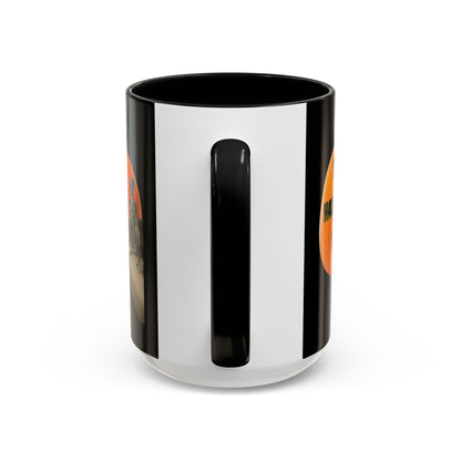 Is it Halloween yet? Skeleton's Giant Pumpkin Black Accent Mug by CreepyCrafts.boo