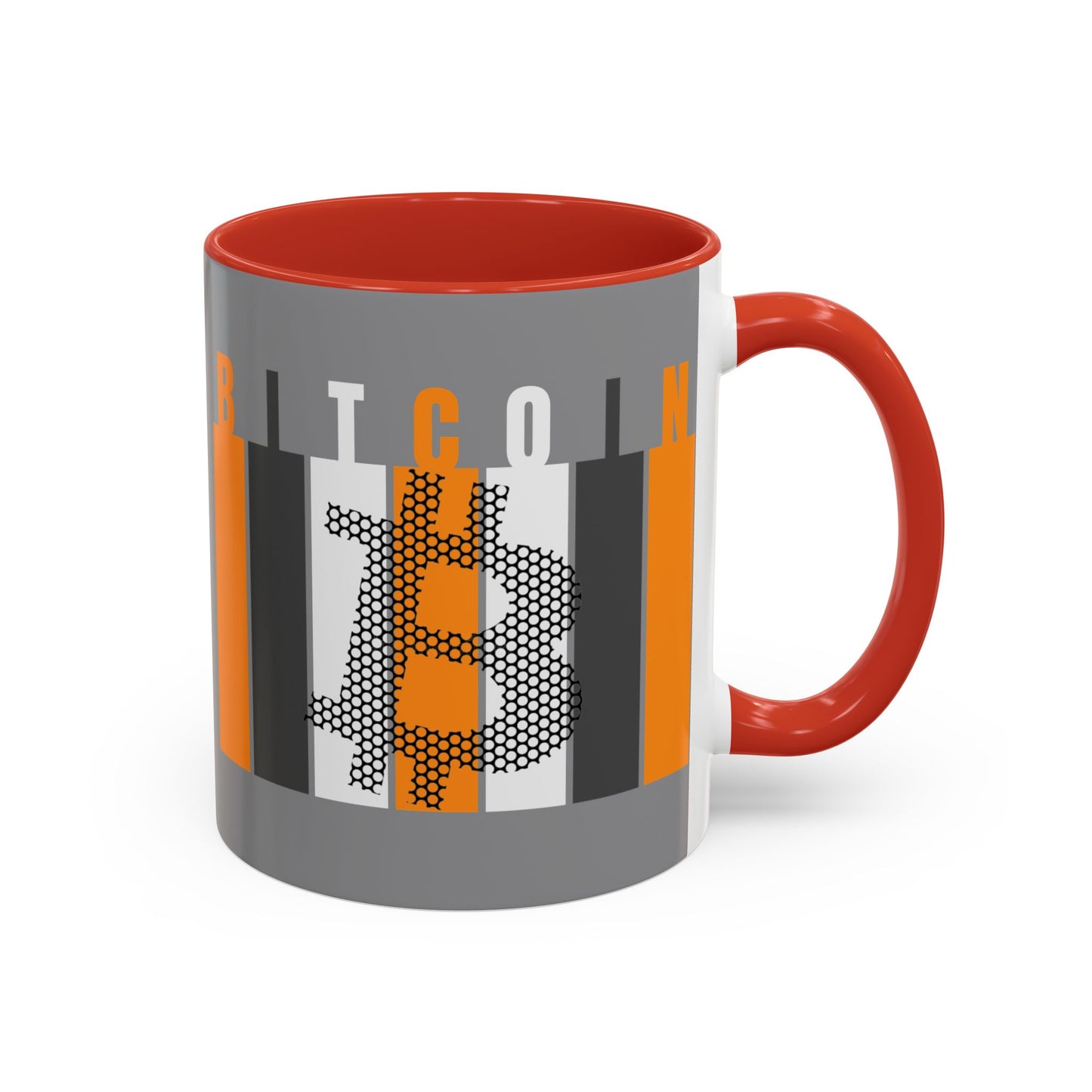 Bitcoin (BTC) Freedom Accent Mug by cypherpunkgear.com