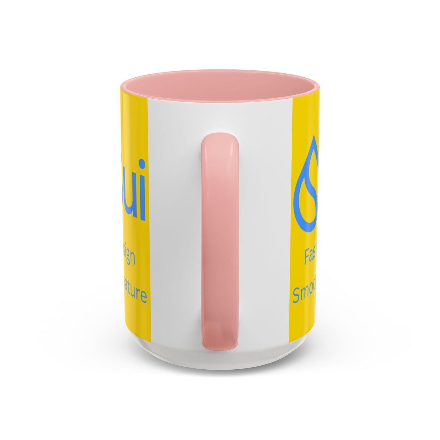 SUI Yellow Accent Mug by cypherpunkgear.com